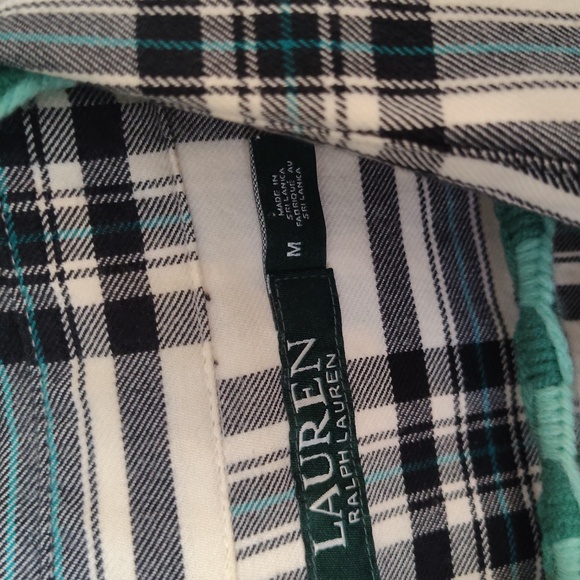 Ralph Lauren Black and White Women Plaid Shirt - Picture 2 of 3